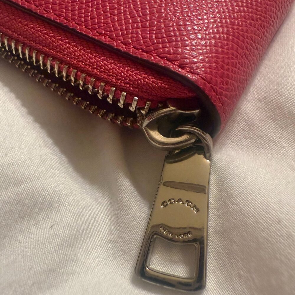 Coach full size wallet pink and silver - Picture 4 of 6